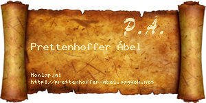Prettenhoffer Ábel névjegykártya