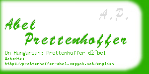 abel prettenhoffer business card